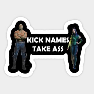 Kick Names, Take ass Sticker